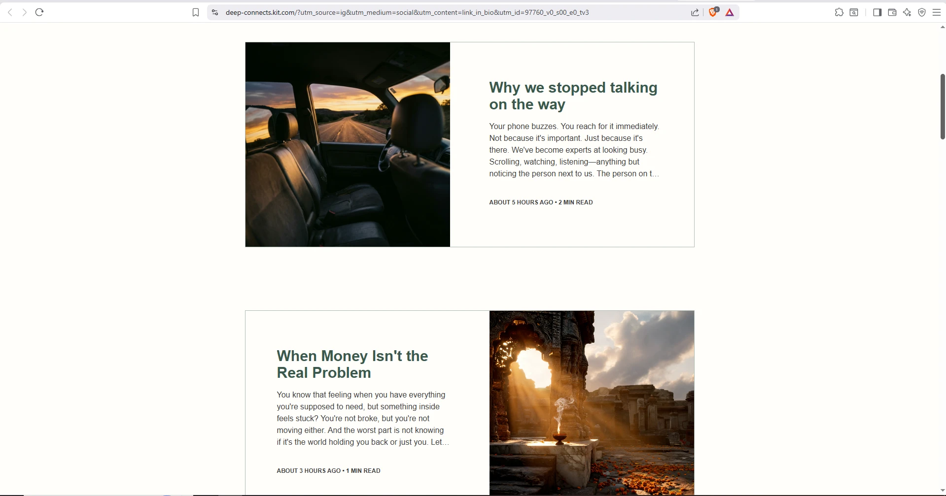 DeepConnects Spiritual Blog