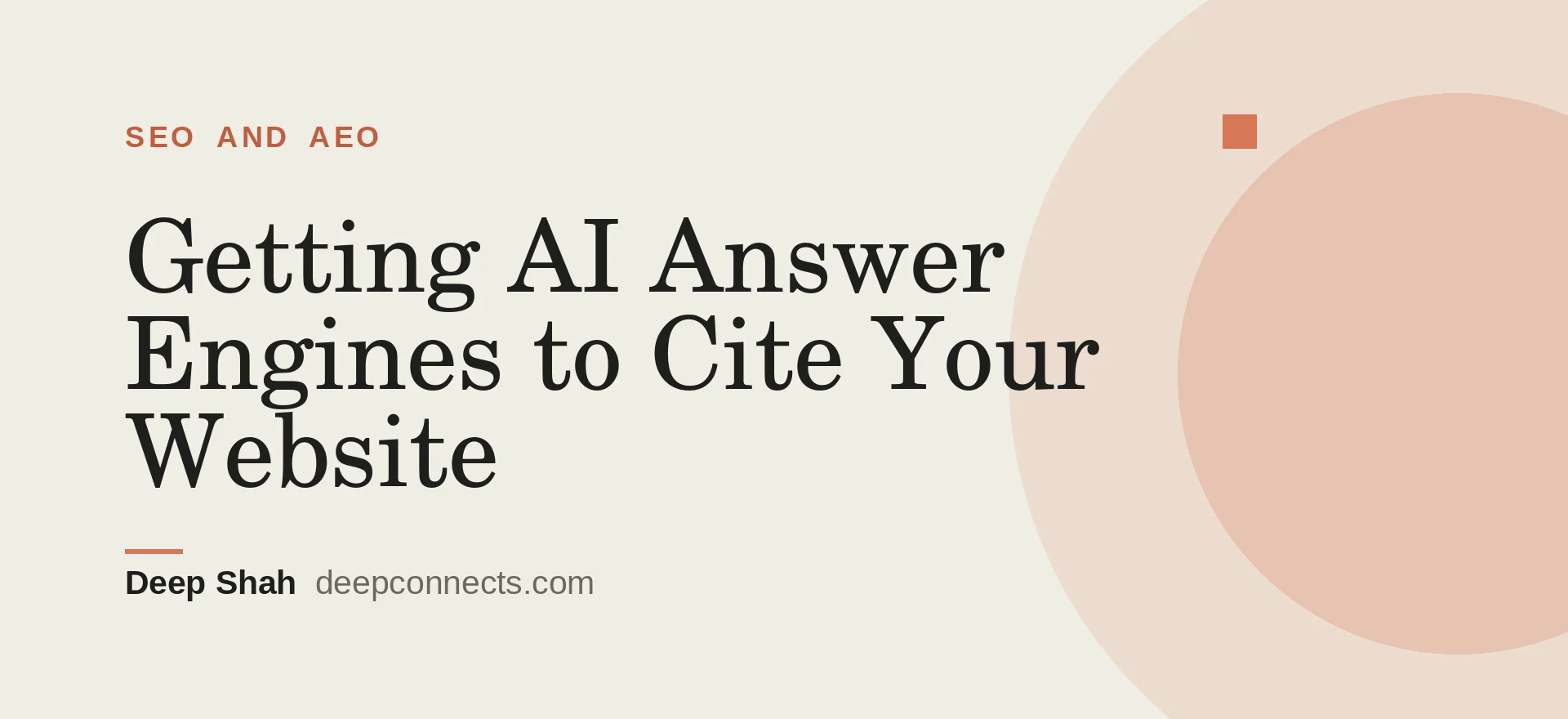 Getting AI Answer Engines to Cite Your Website