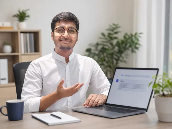 Deep Shah explaining how to check what AI assistants say about a business